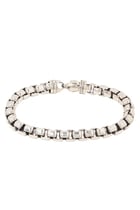 Extra-Large Box Sterling Silver Chain Bracelet